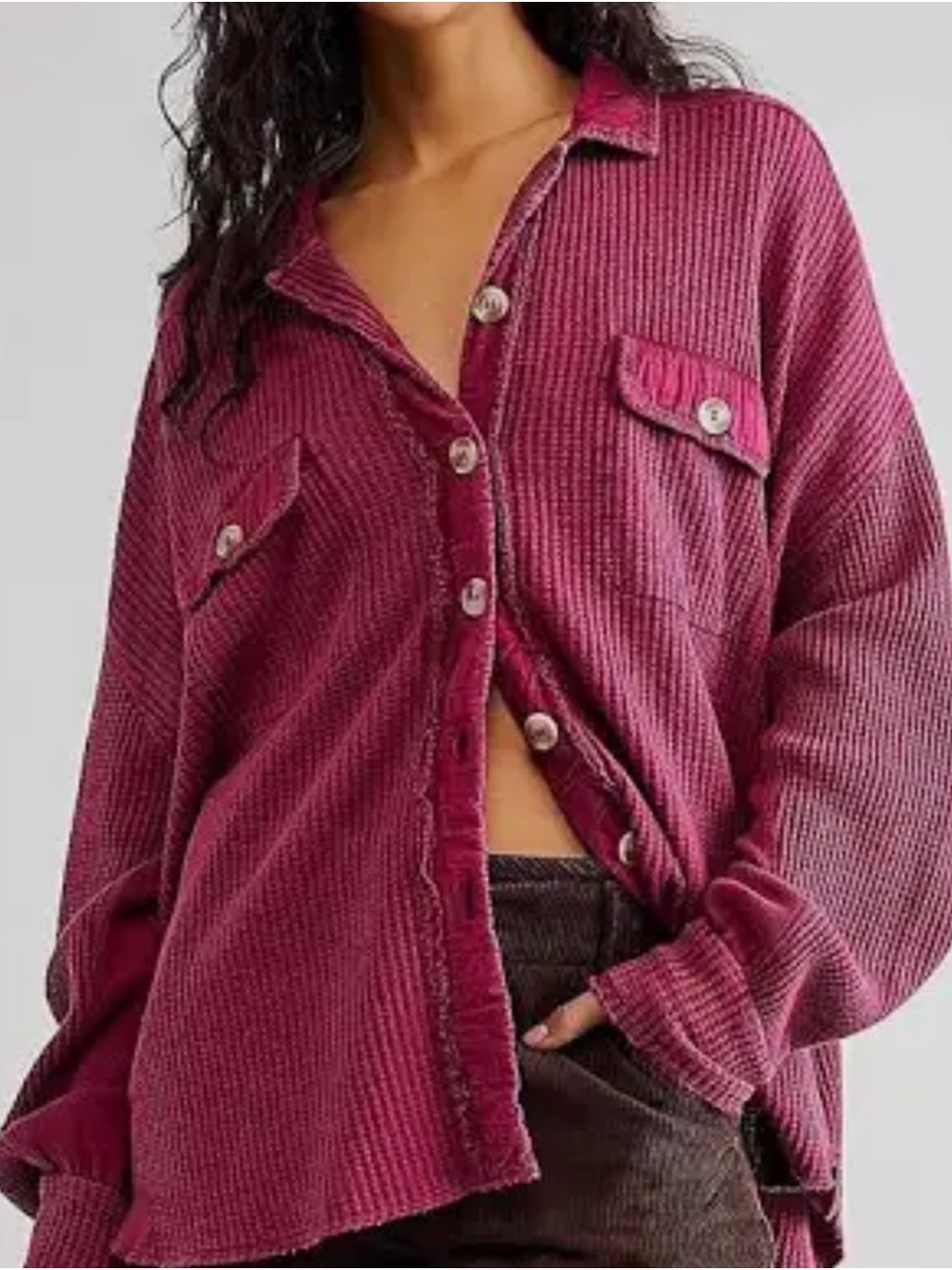Free People FP One Scout Jacket Size XS RT $128 - Dreamy Mulberry